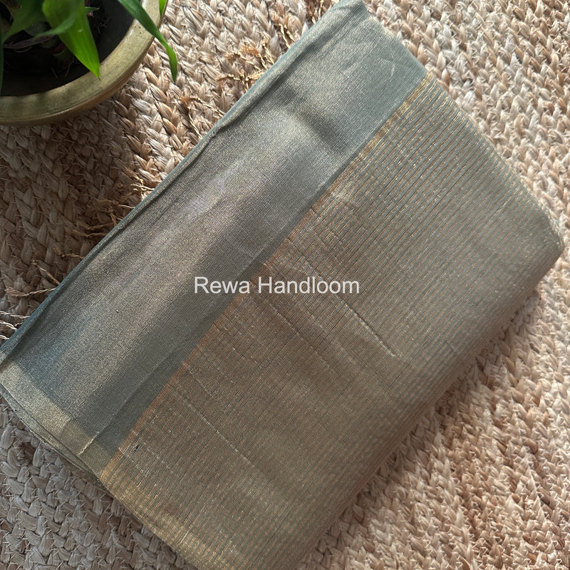 Maheshwari Mint Green Tissue Saree TS043