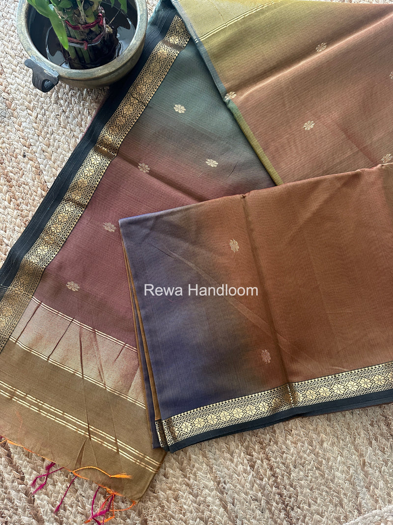 Maheshwari Mehendi Green Aami Butti Saree SBT00104