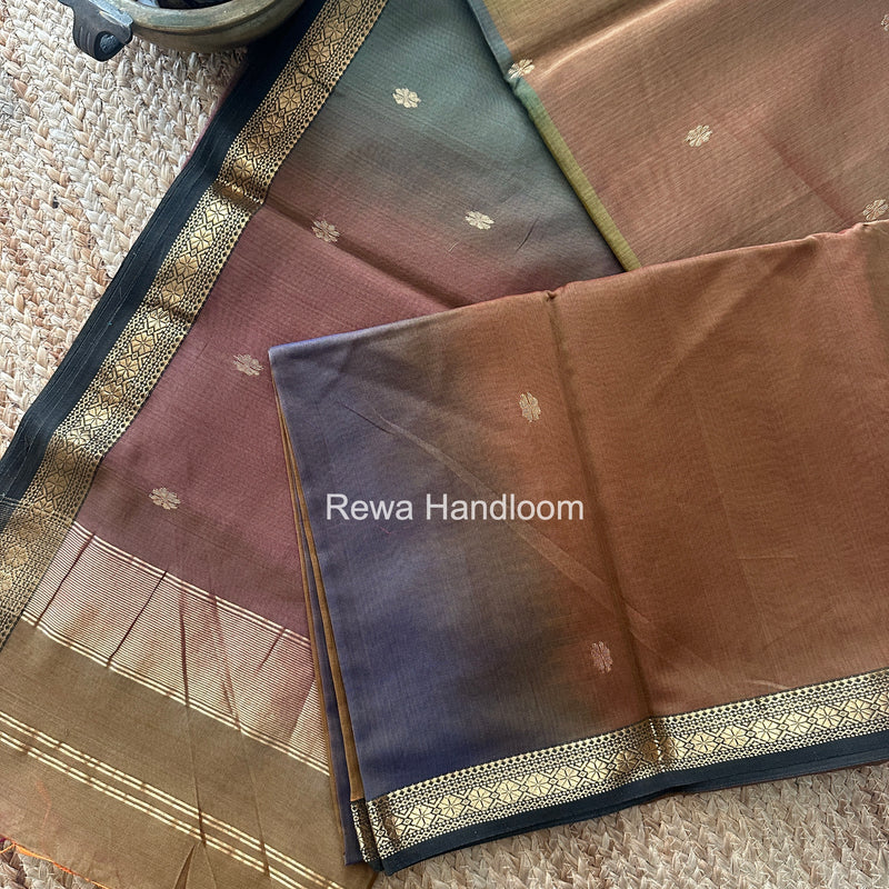 Maheshwari Mehendi Green Aami Butti Saree SBT00104