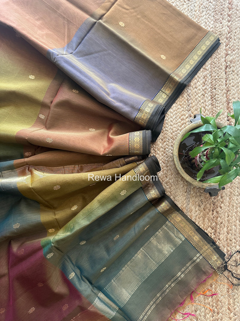 Maheshwari Mehendi Green Aami Butti Saree SBT00104