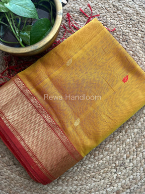  Butta Pallu Zari Border Saree ~ Maheshwari Saree