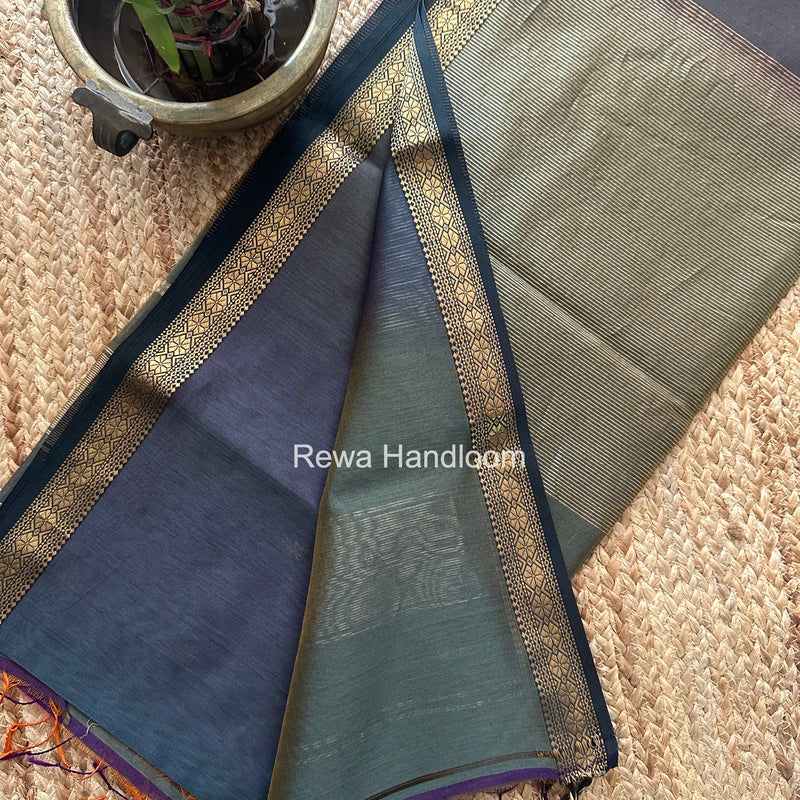 Maheshwari Gray Aami Butti Saree SBT00106