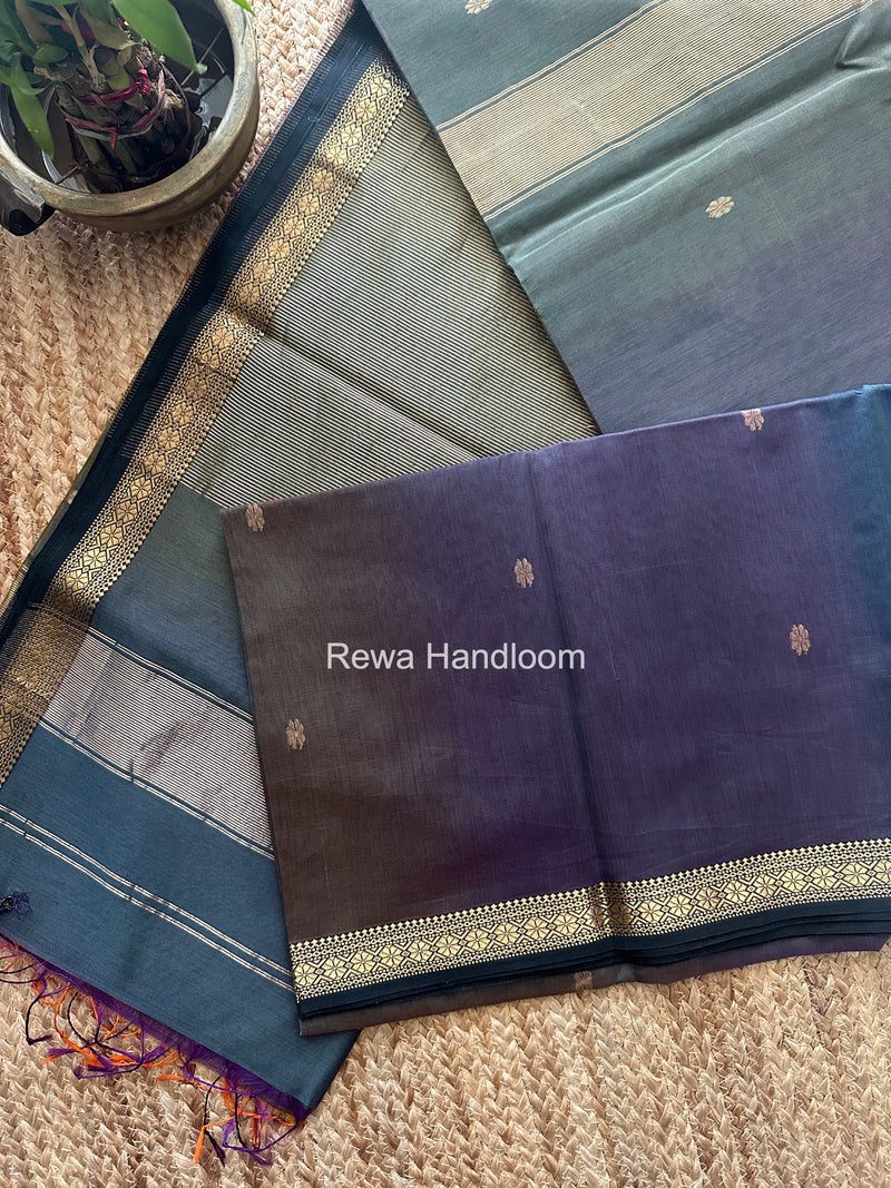 Maheshwari Gray Aami Butti Saree SBT00106