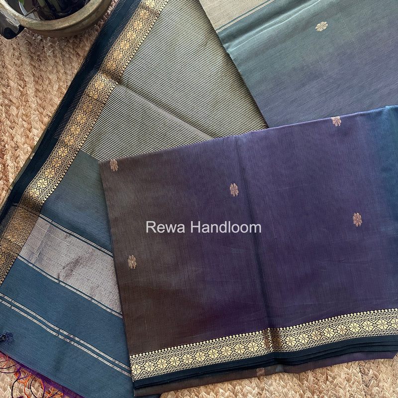 Maheshwari Gray Aami Butti Saree SBT00106