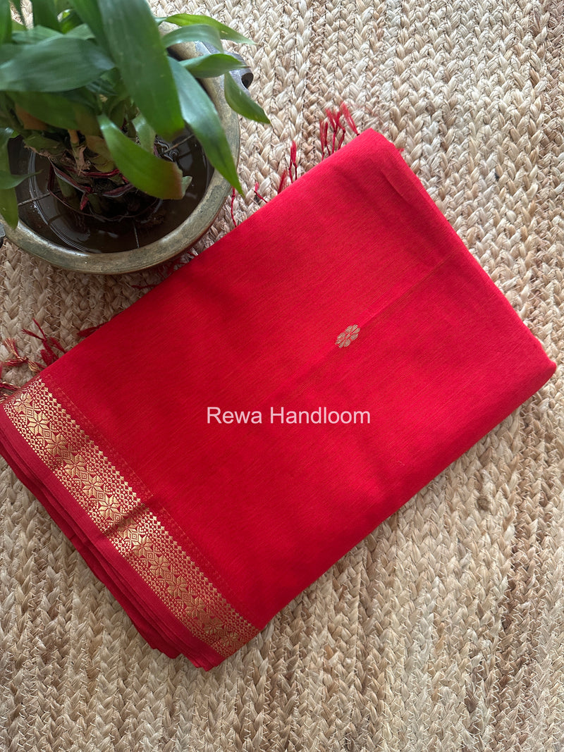 Maheshwari Red Aami Butti Saree SBT00105