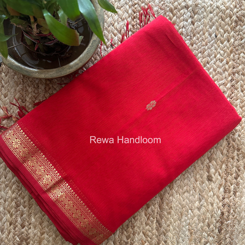 Maheshwari Red Aami Butti Saree SBT00105