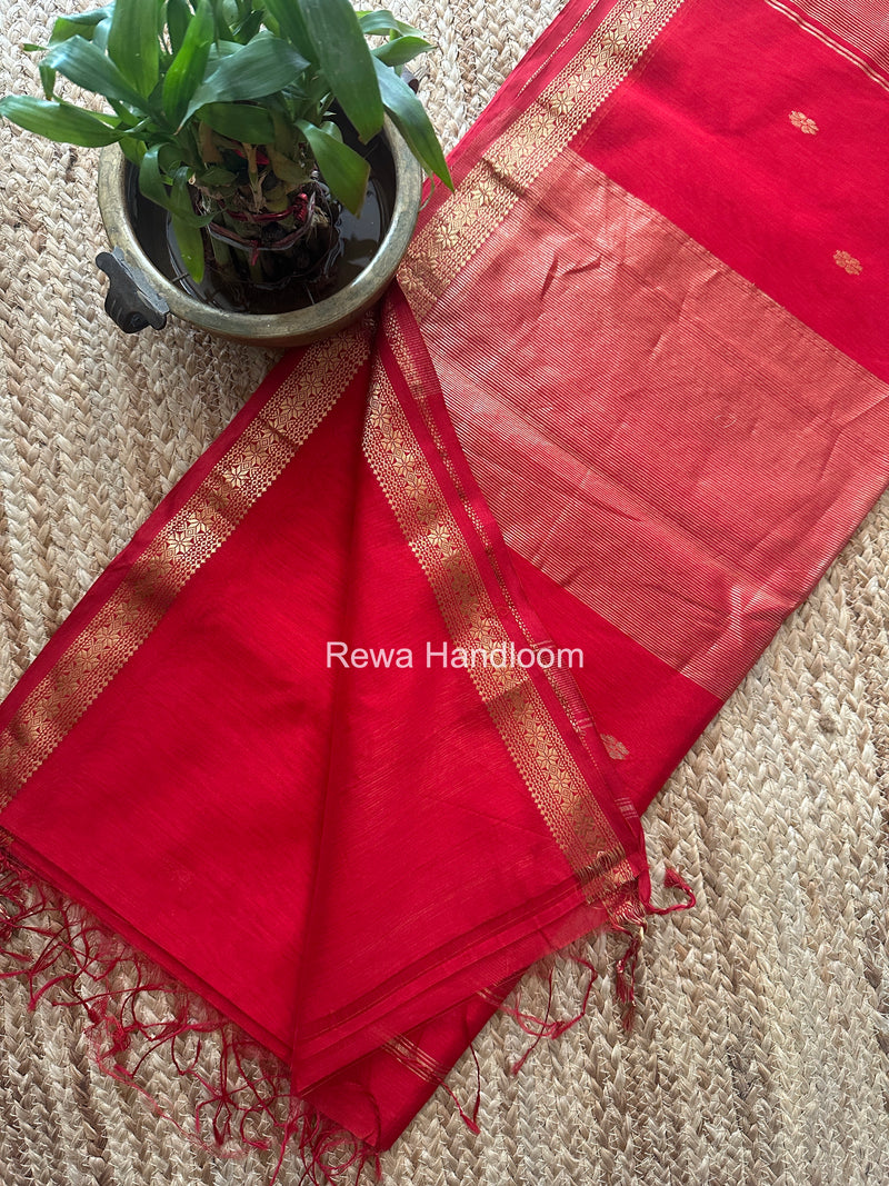 Maheshwari Red Aami Butti Saree SBT00105