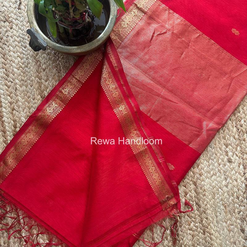 Maheshwari Red Aami Butti Saree SBT00105