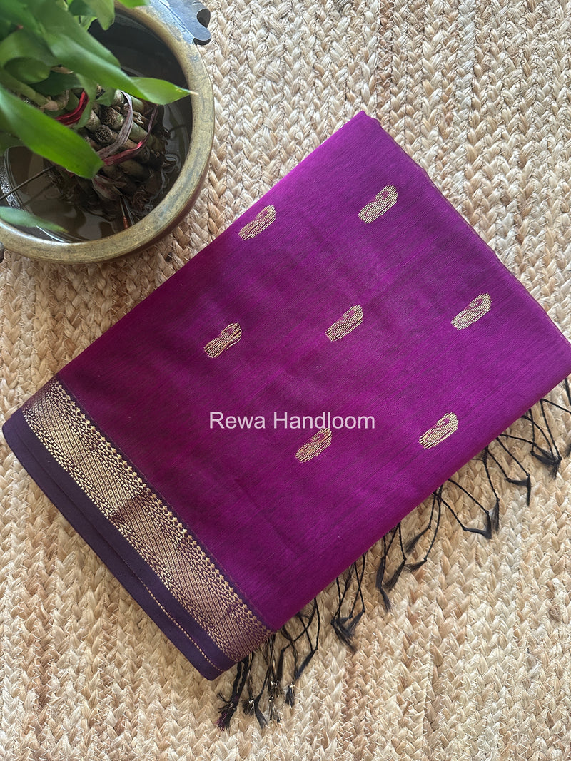 Maheshwari Purple Aami Butti Saree SBT00111