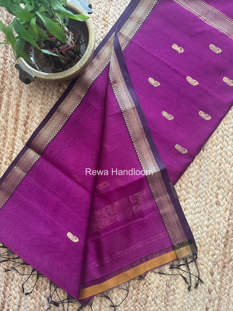 Maheshwari Purple Aami Butti Saree SBT00111
