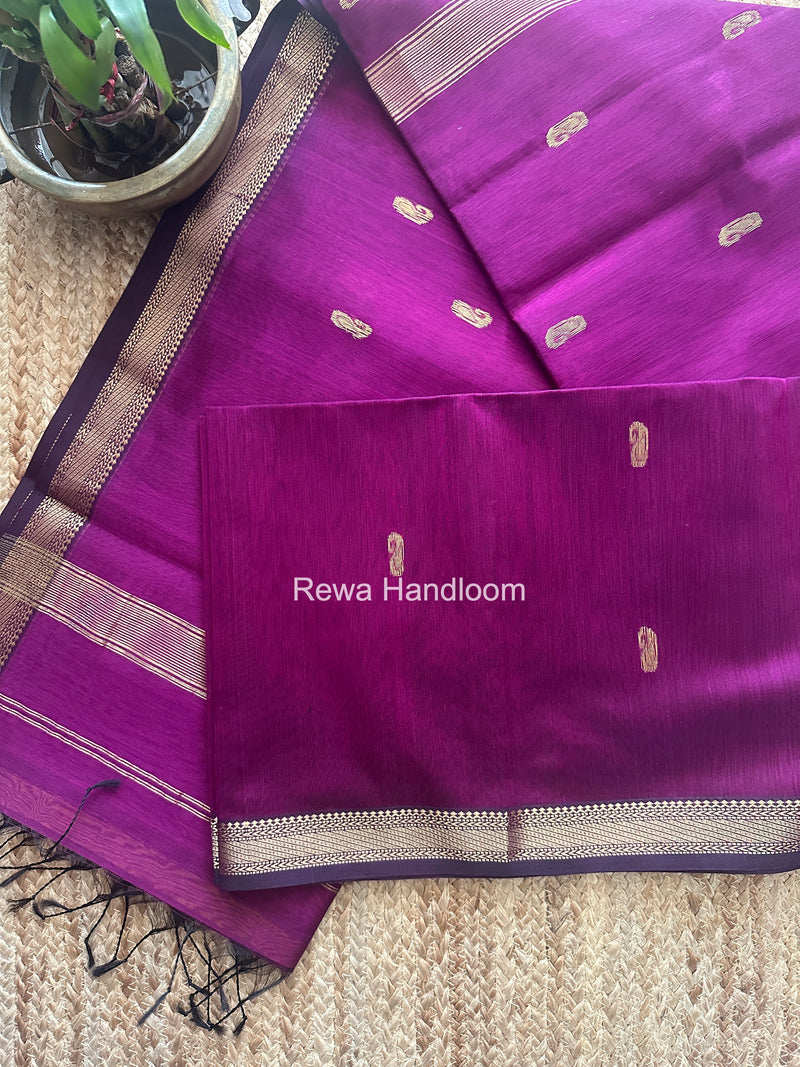 Maheshwari Purple Aami Butti Saree SBT00111