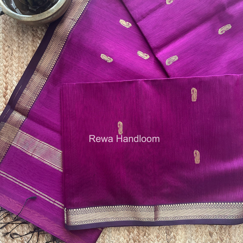 Maheshwari Purple Aami Butti Saree SBT00111