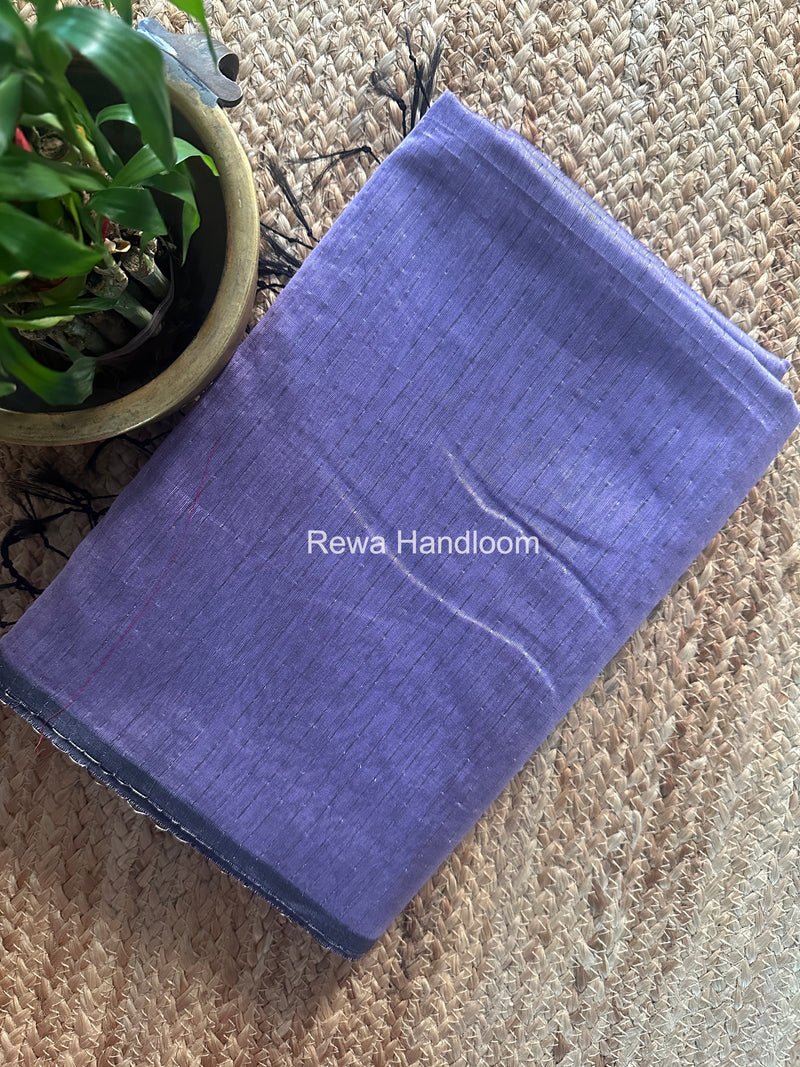 Maheshwari Lavender Silver Tissue Lining Saree TSLS07