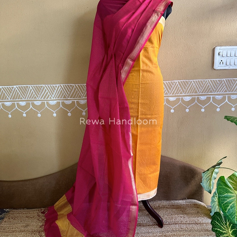 Maheshwari Tissue Top-Dupatta