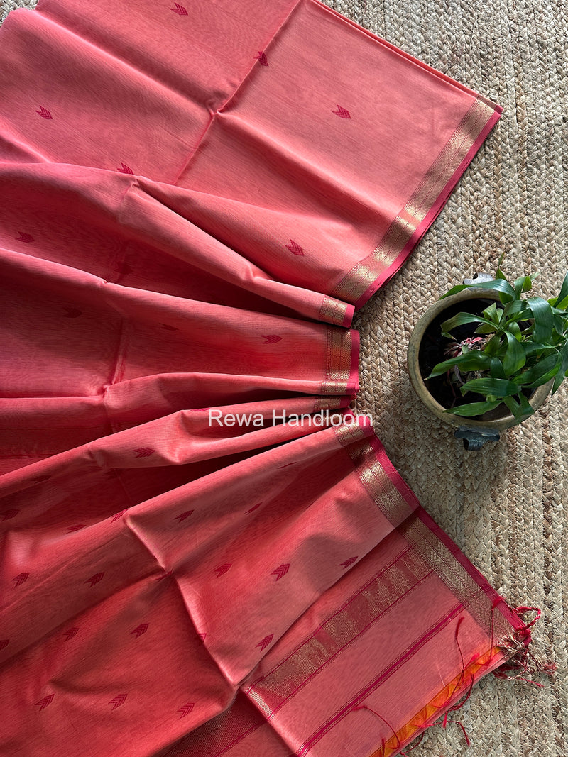Maheshwari Pink Aami Butti Saree SBT00108