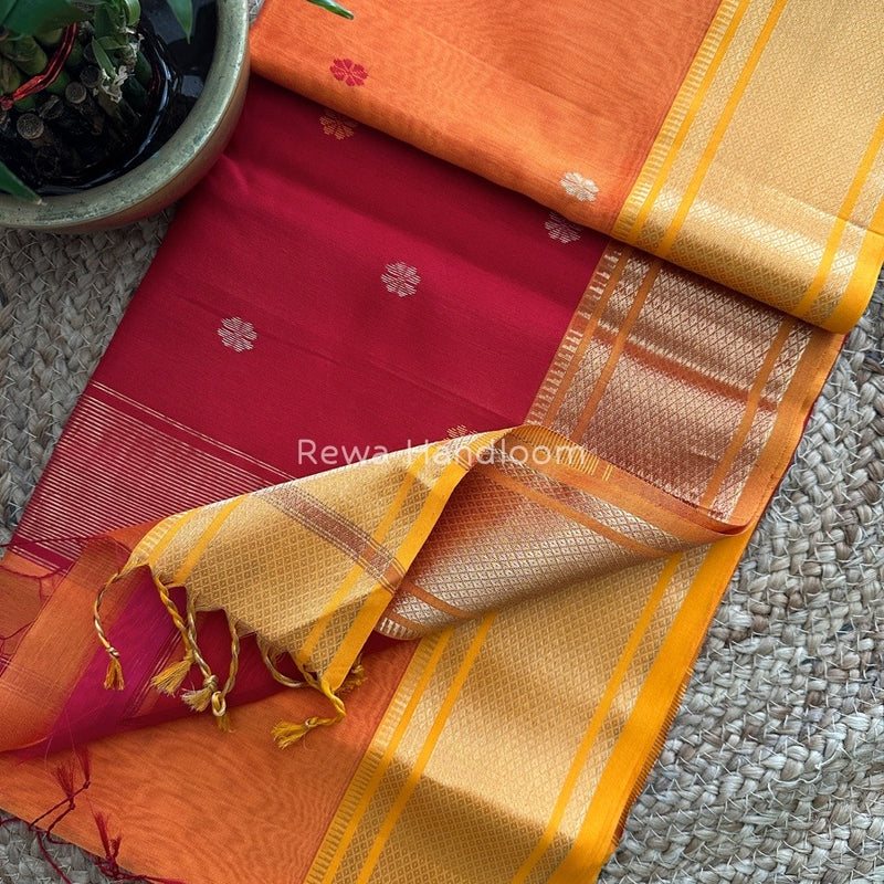 Maheshwari Zari Butti Saree