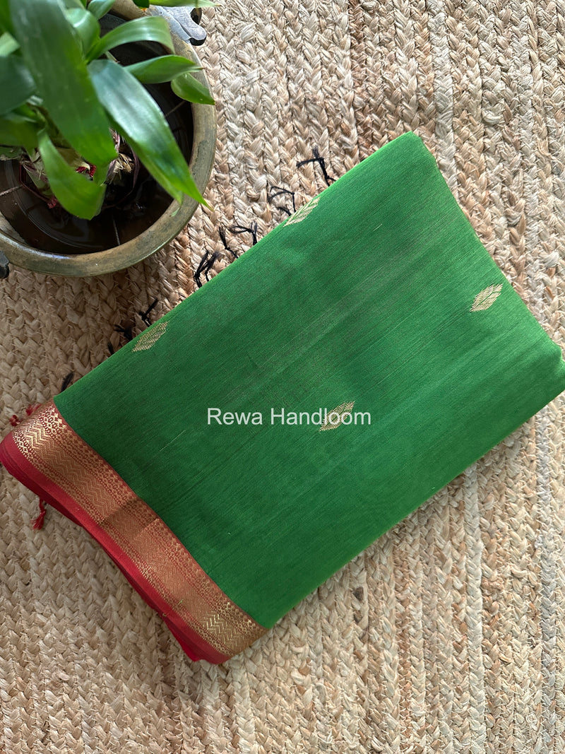 Maheshwari Green Aami Butti Saree SBT00117