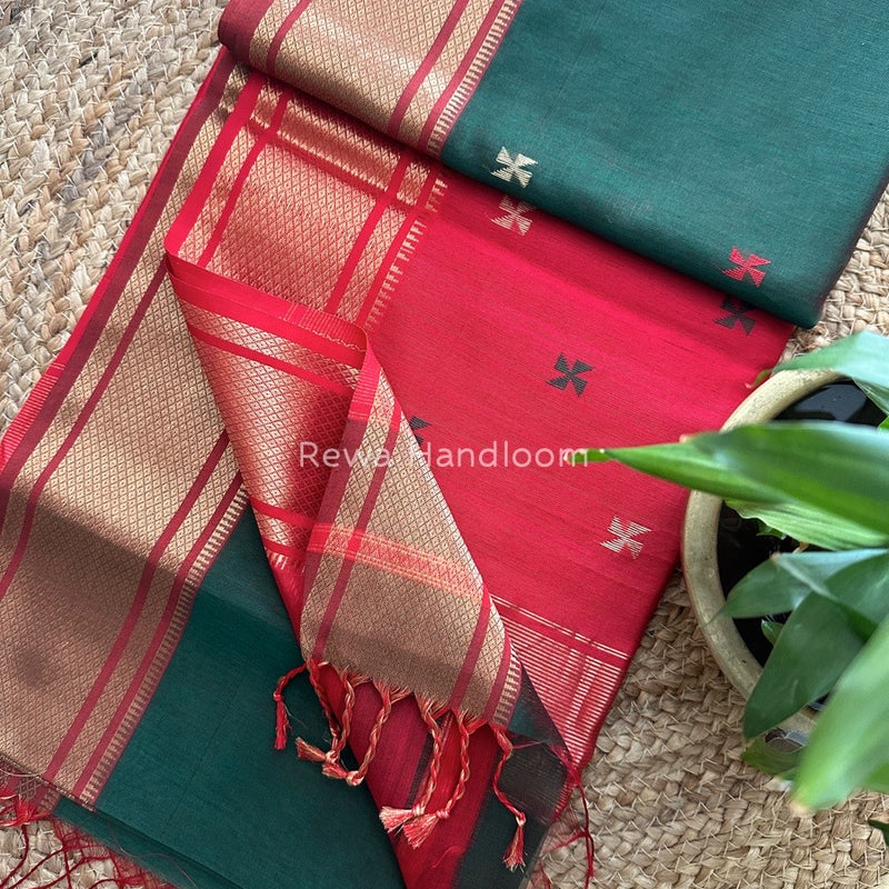 Maheshwari Zari Butti Saree