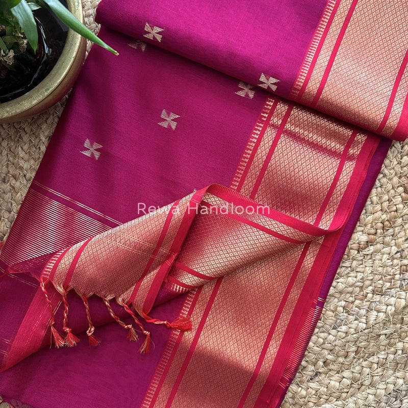 Maheshwari Zari Butti Saree