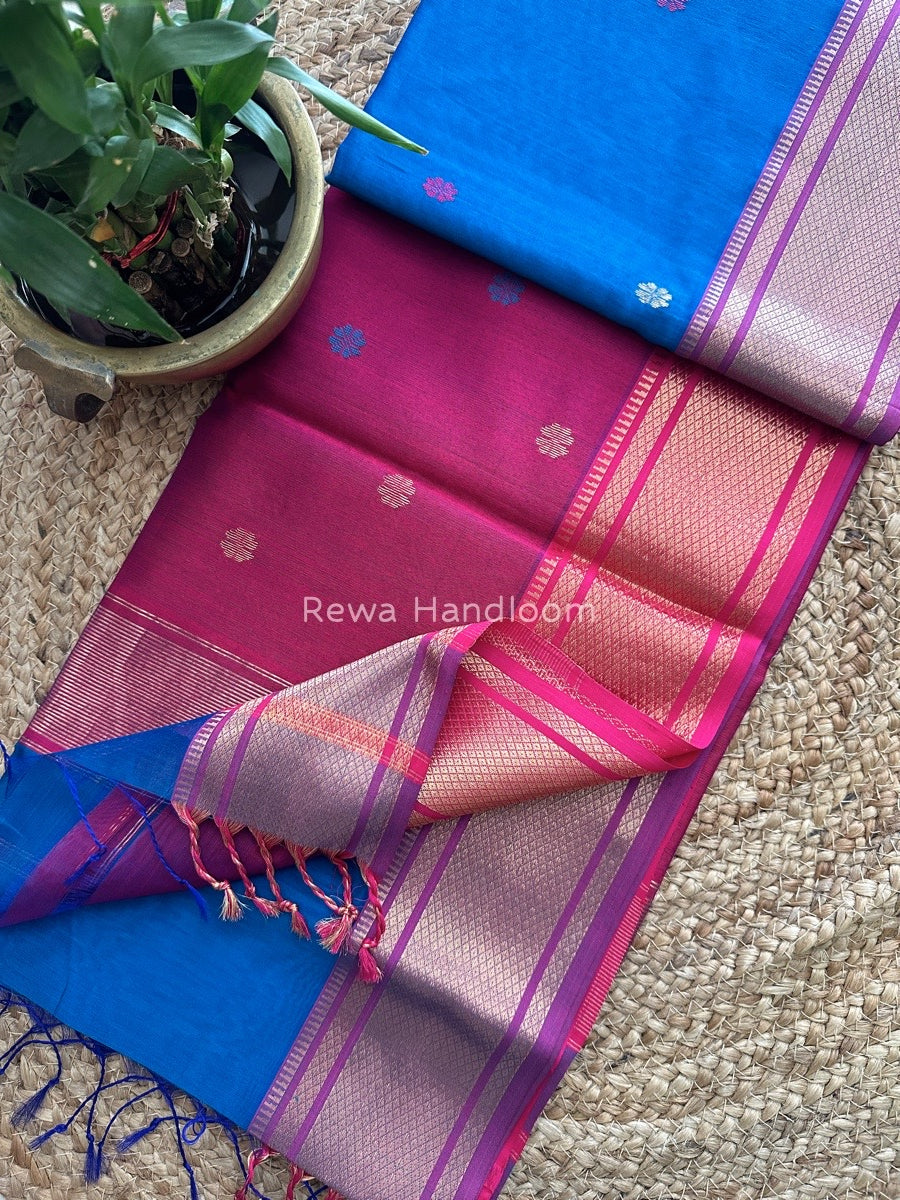 Maheshwari Zari Butti Saree