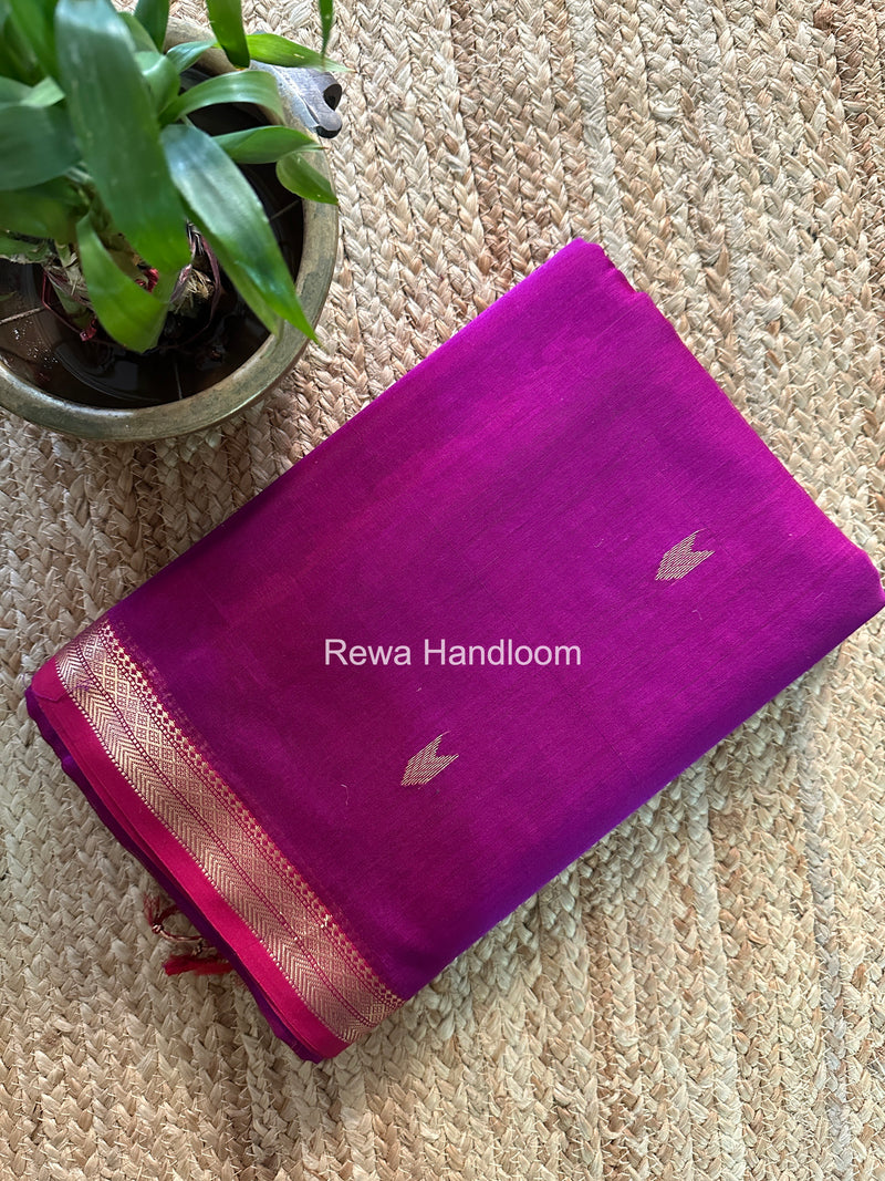 Maheshwari Purple Aami Butti Saree SBT00114