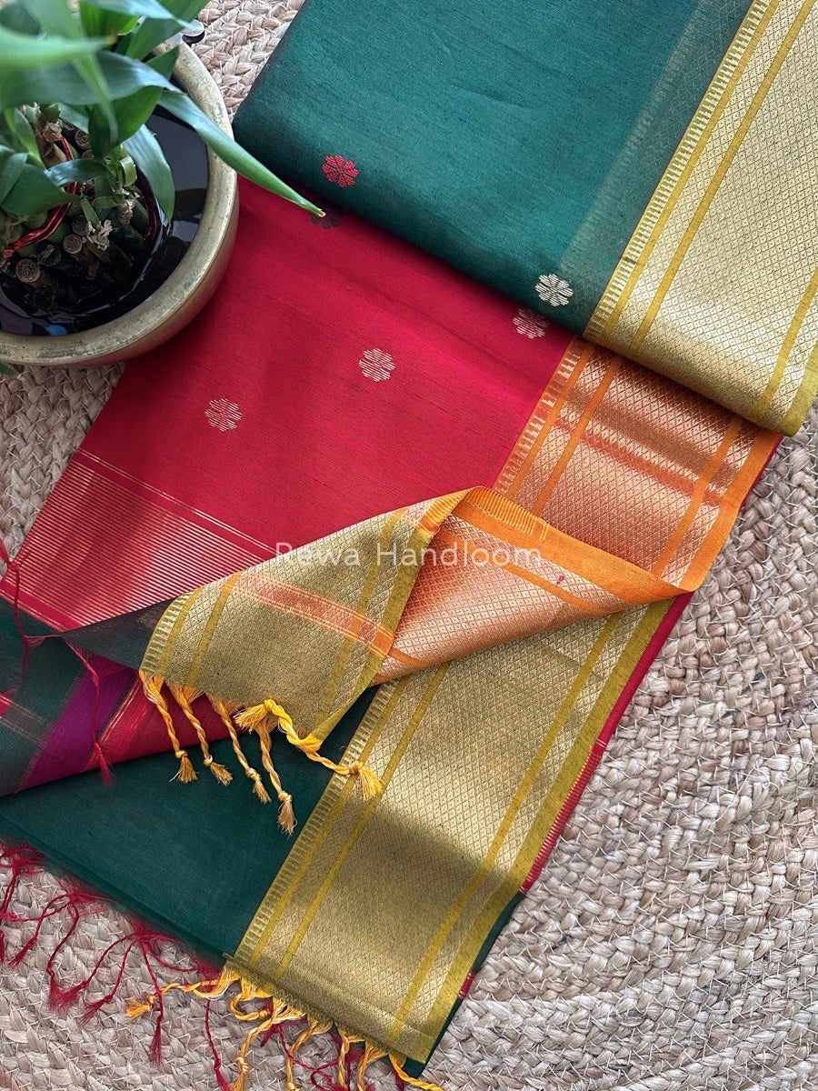 Maheshwari Zari Butti Saree