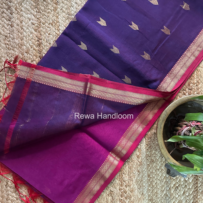 Maheshwari Purple Aami Butti Saree SBT00114