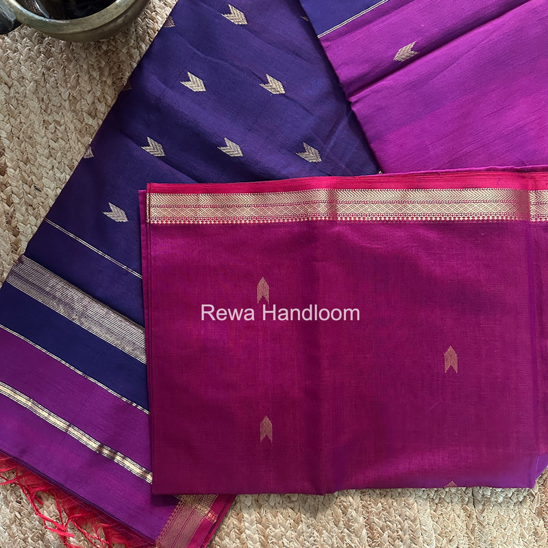 Maheshwari Purple Aami Butti Saree SBT00114