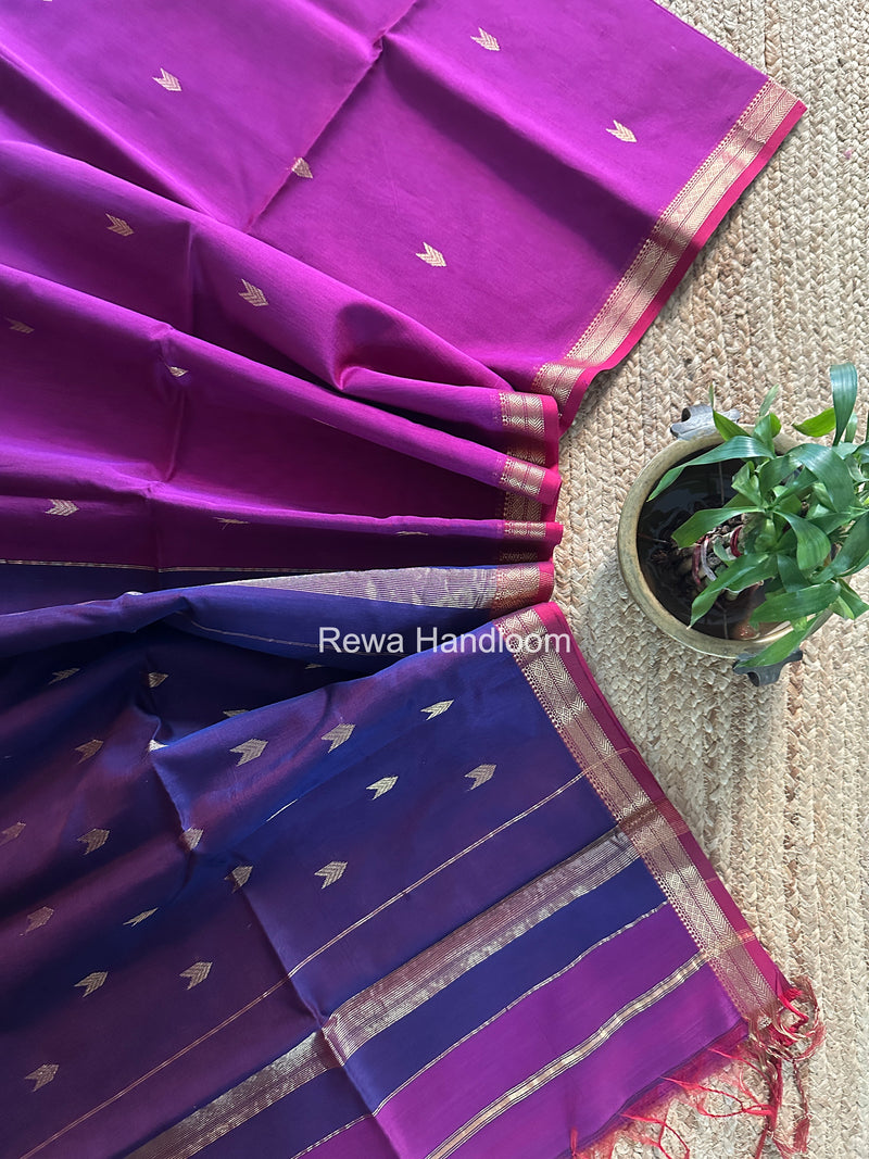 Maheshwari Purple Aami Butti Saree SBT00114
