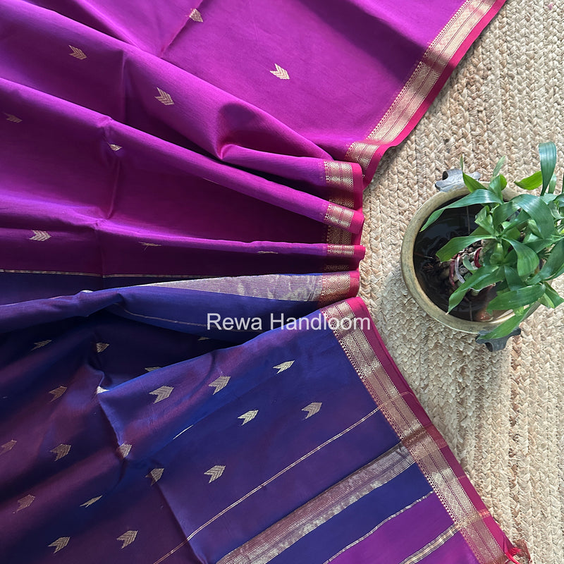 Maheshwari Purple Aami Butti Saree SBT00114