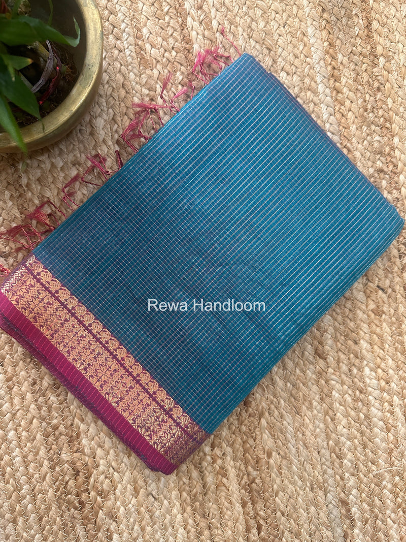 Maheshwari Morpankhi Tissue Silk Saree TCB0073