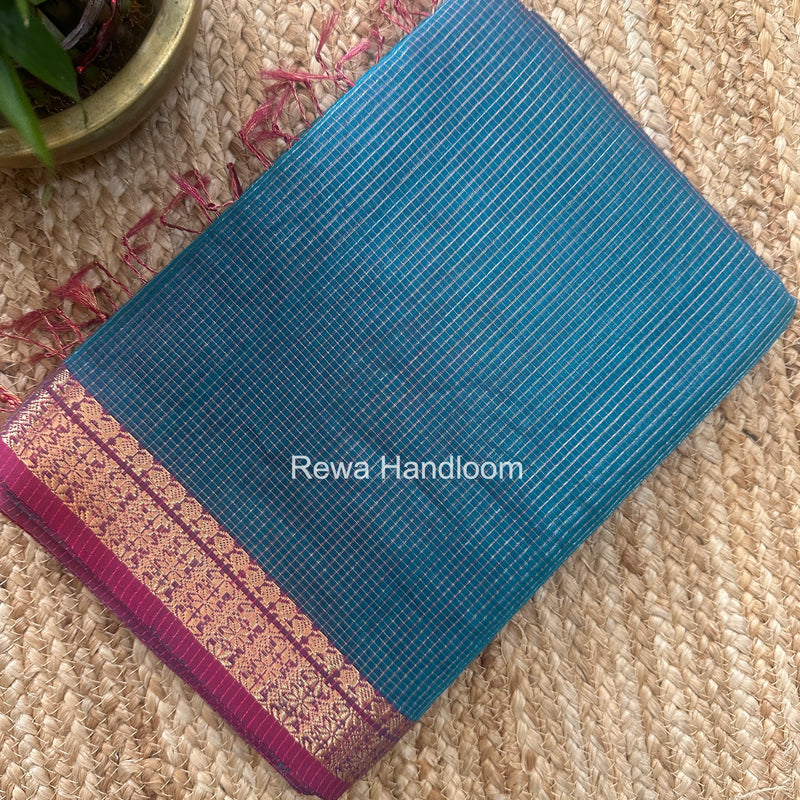 Maheshwari Morpankhi Tissue Silk Saree TCB0073