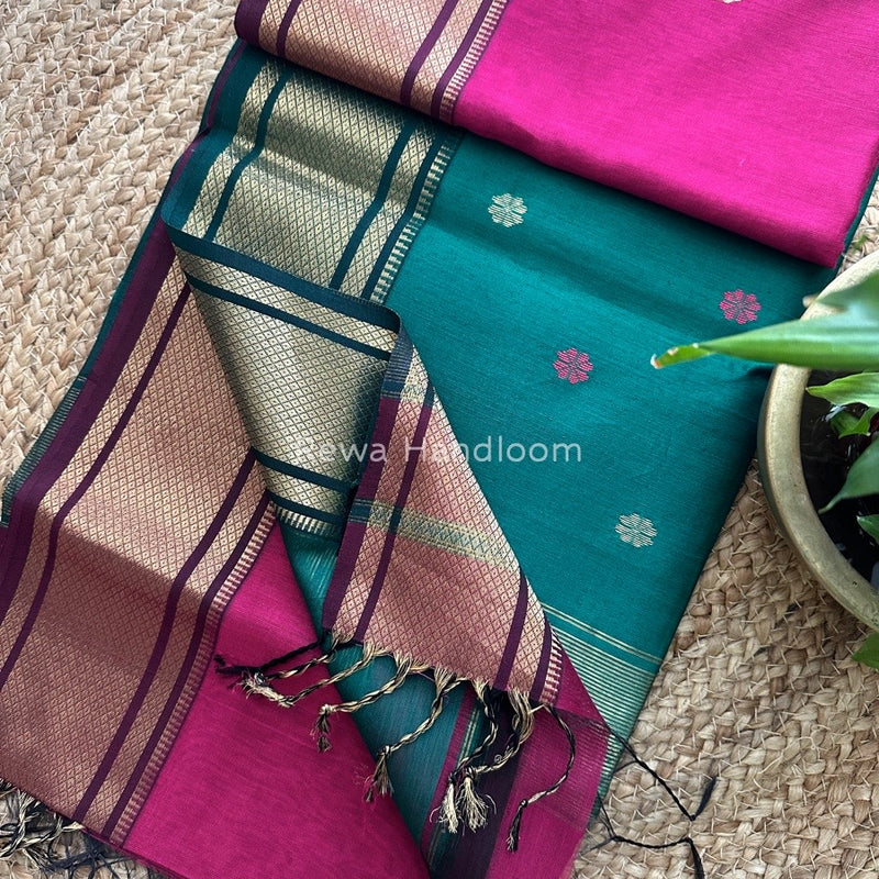 Maheshwari Zari Butti Saree