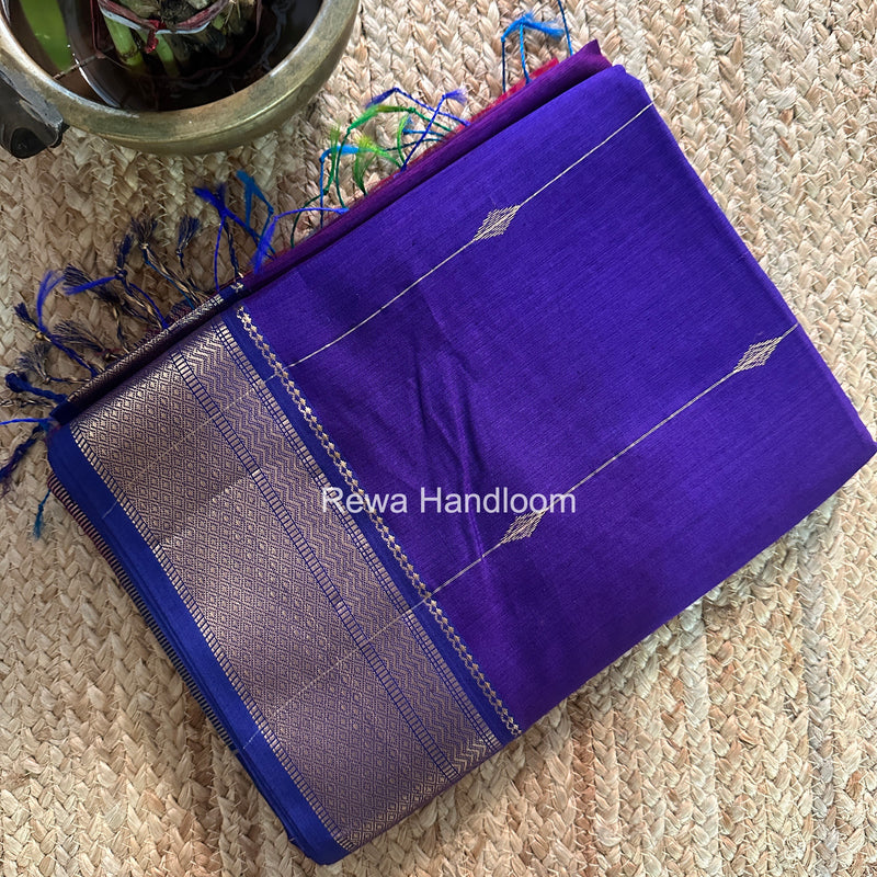Maheshwari Violet Shaded Butti Saree SBBS045