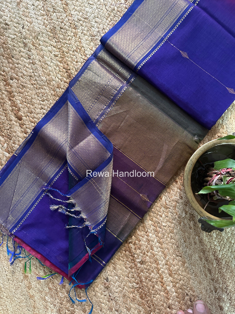 Maheshwari Shaded Butti Saree