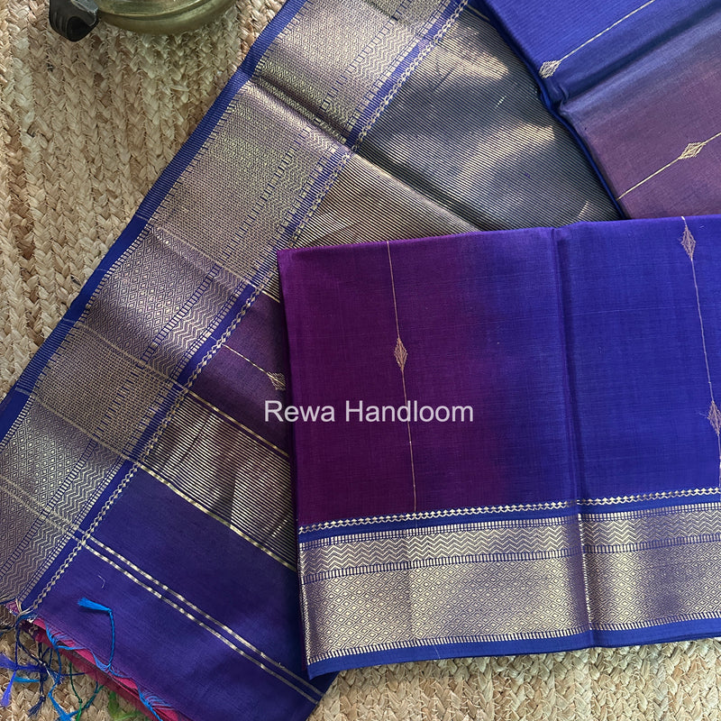 Maheshwari Violet Shaded Butti Saree SBBS045
