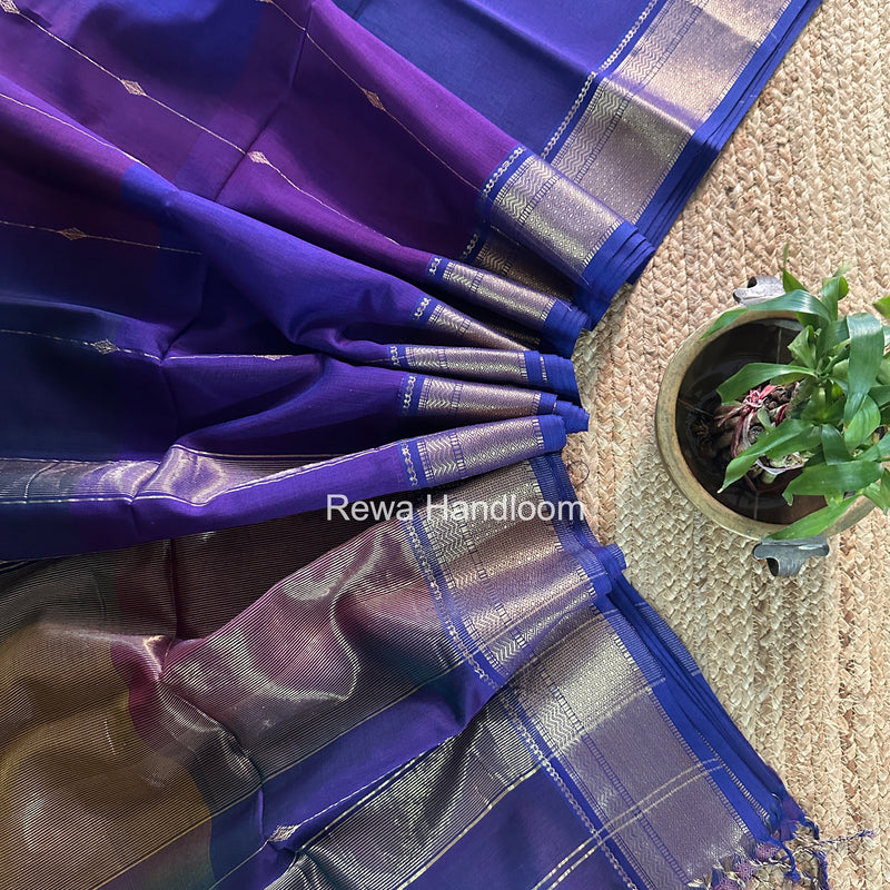 Maheshwari Violet Shaded Butti Saree SBBS045