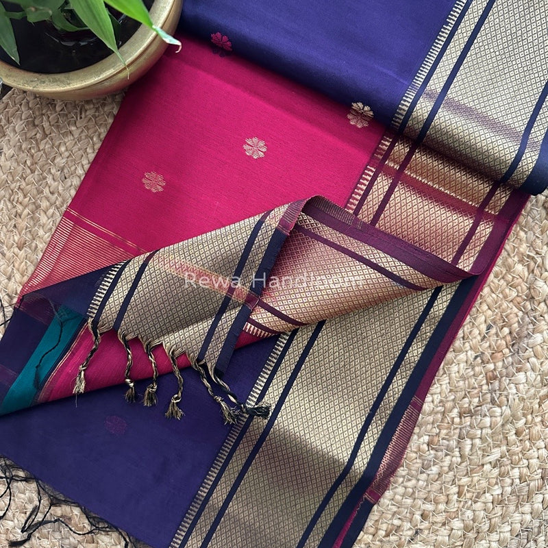 Maheshwari Zari Butti Saree