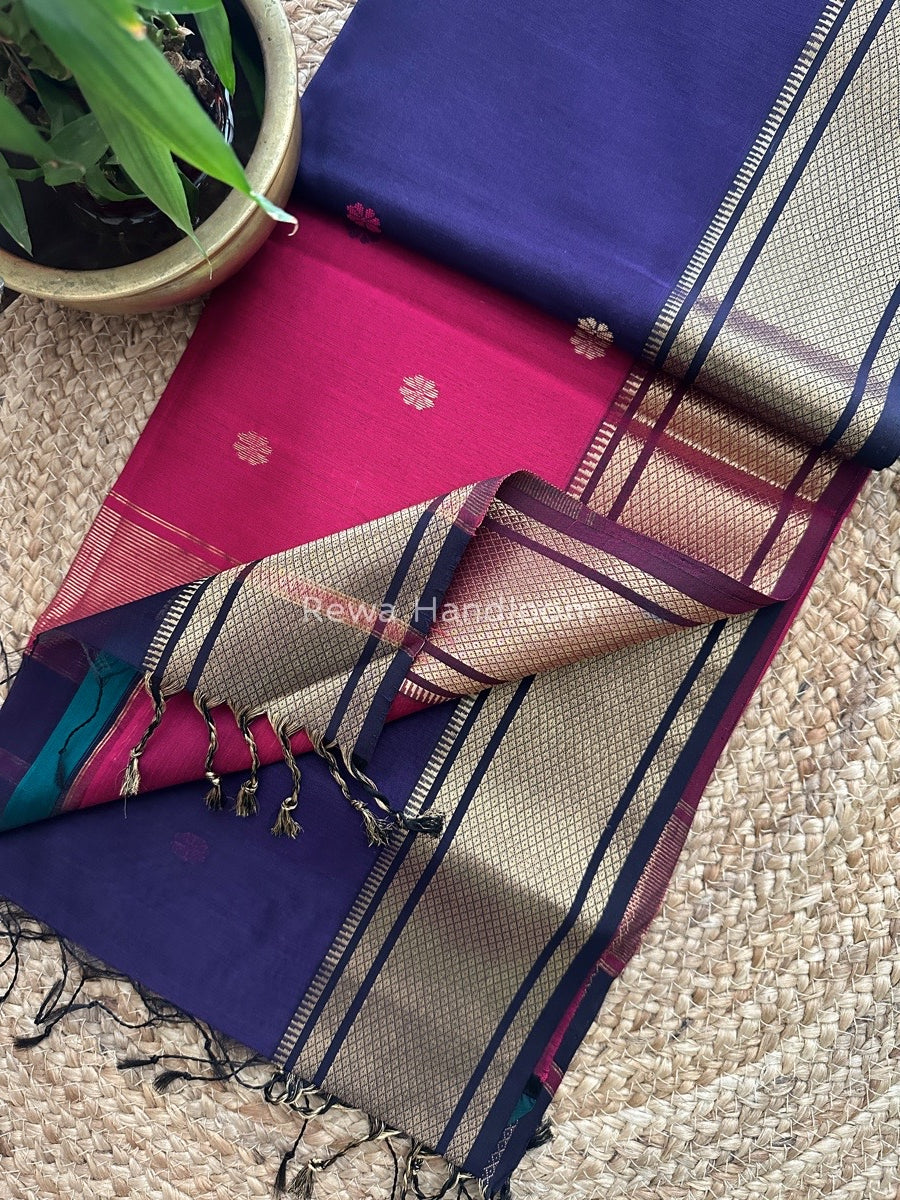 Maheshwari Zari Butti Saree