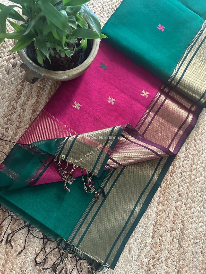 Maheshwari Zari Butti Saree