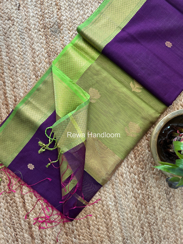 Maheshwari Lotus Butta Saree