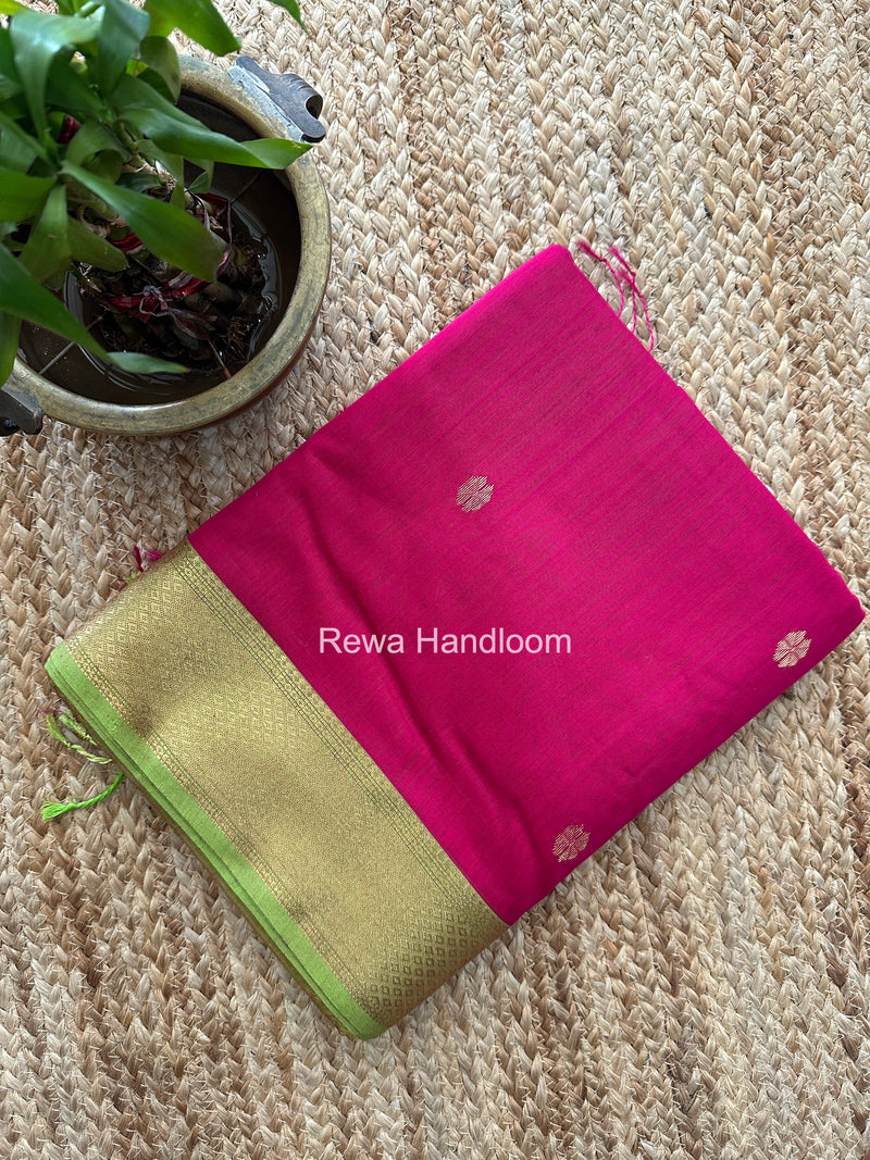 Maheshwari Rani Pink Lotus Butta Saree LBS0126