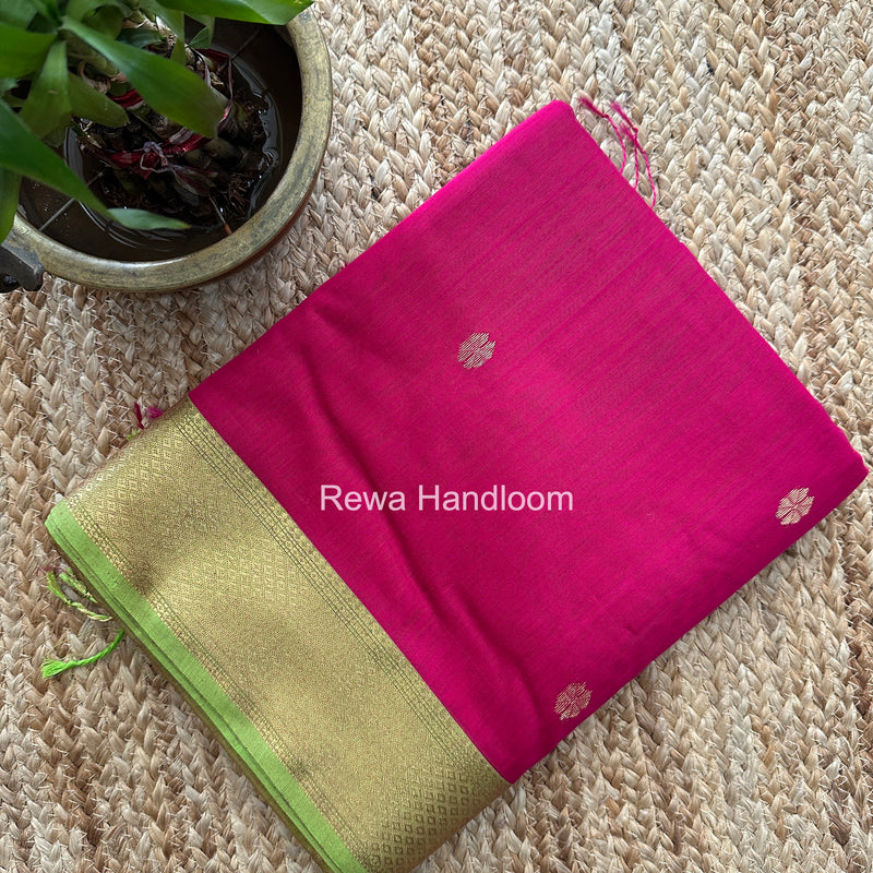 Maheshwari Rani Pink Lotus Butta Saree LBS0126