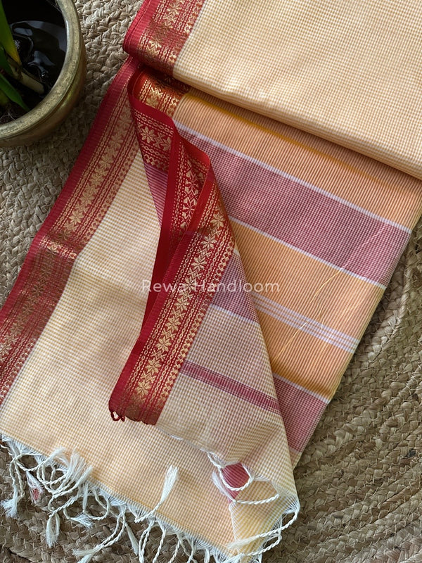 Maheshwari Garbha Reshami Silk Saree