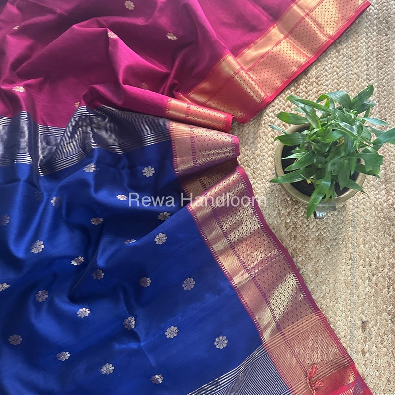 Maheshwari Zari Butti Saree