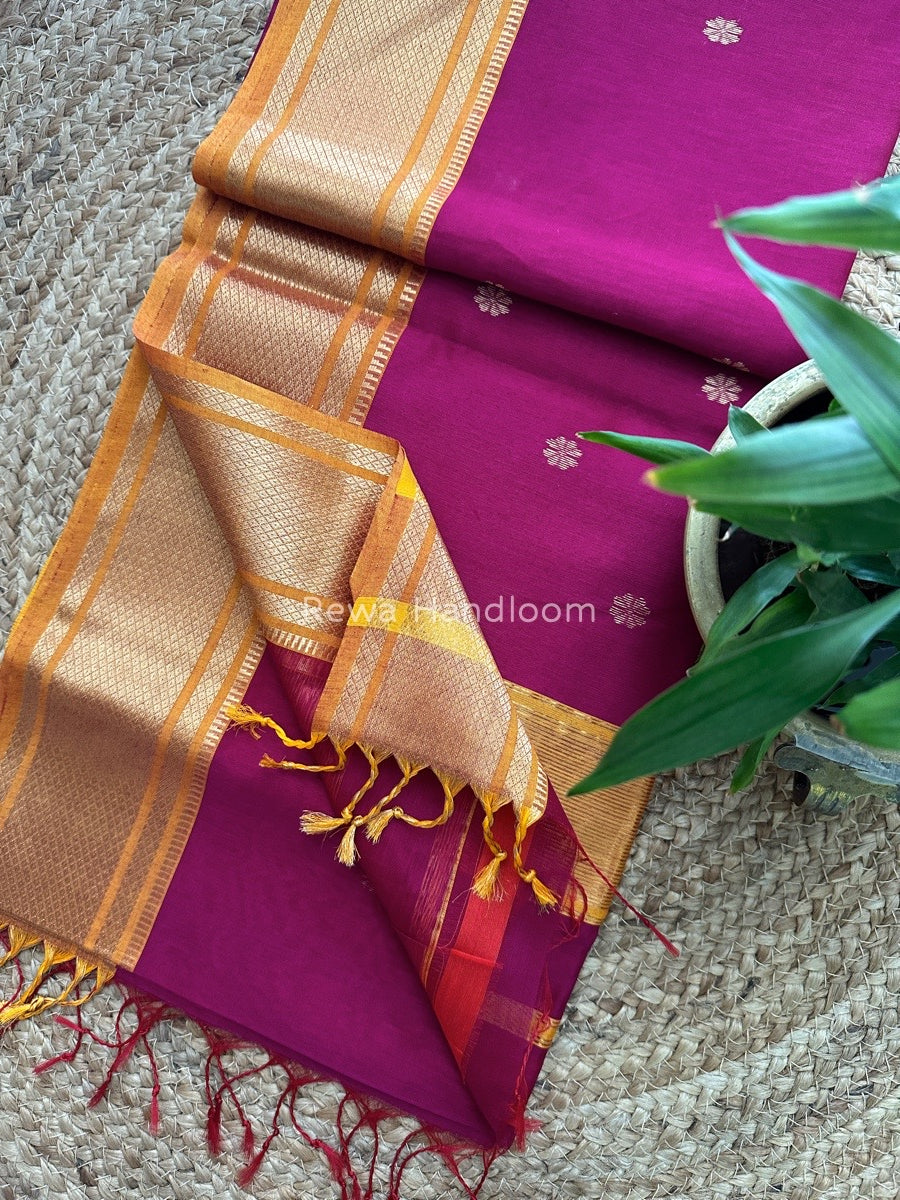 Maheshwari Zari Butti Saree