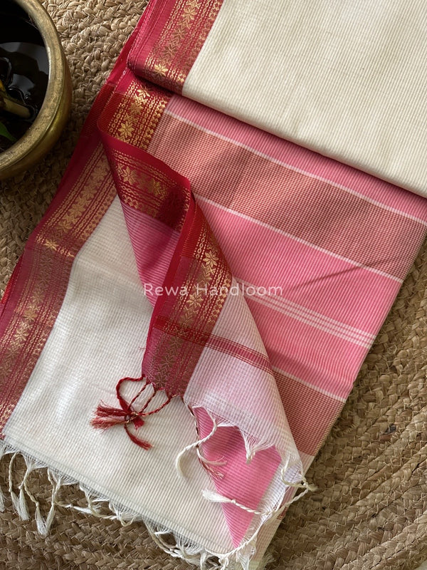 Maheshwari Garbha Reshami Silk Saree