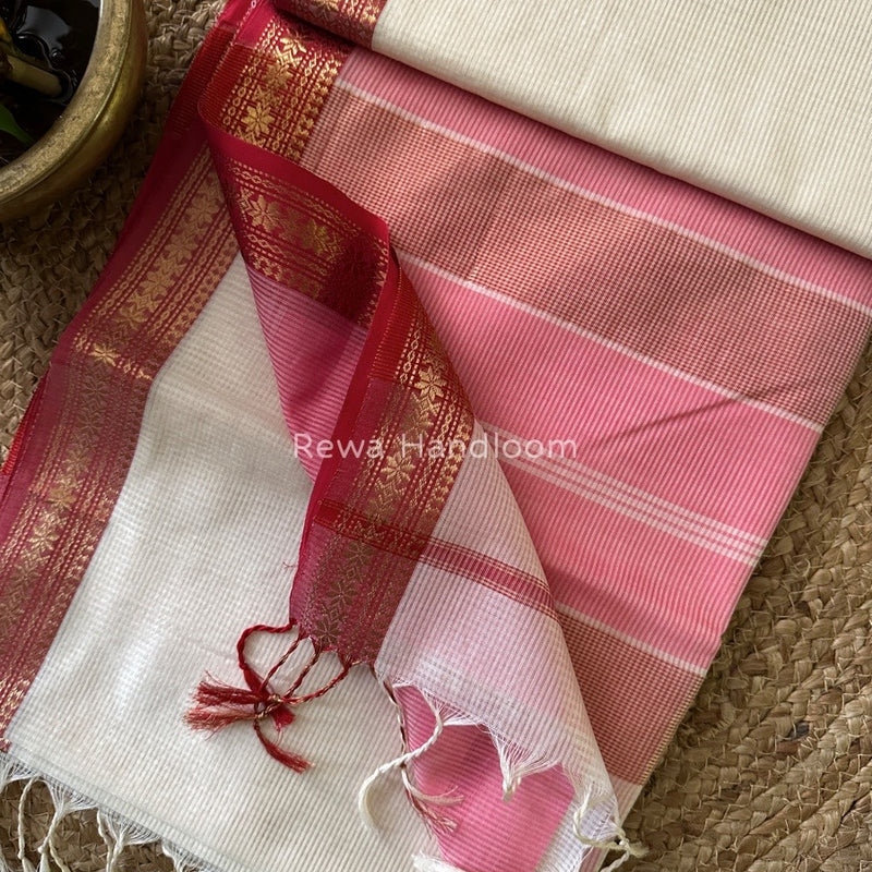 Maheshwari Garbha Reshami Silk Saree