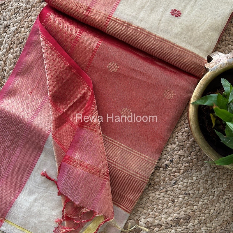 Maheshwari Tissue Silk Saree