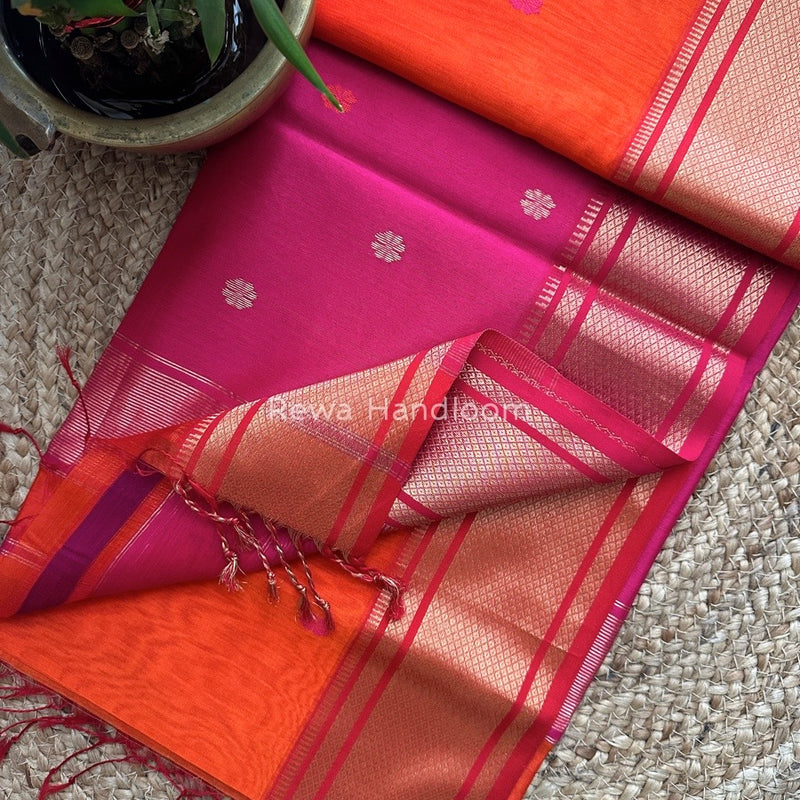 Maheshwari Zari Butti Saree